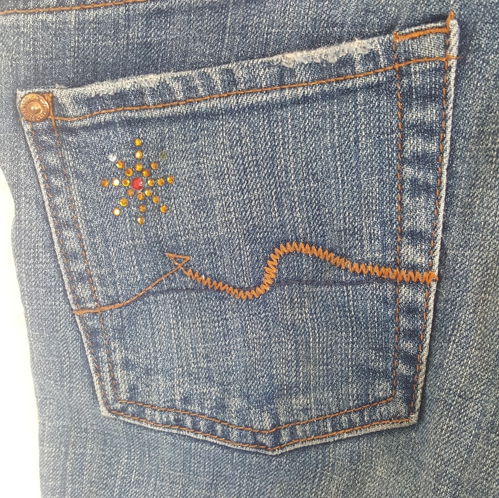 7 For All Mankind denim  Jeans 27 boot cut - Picture 7 of 7